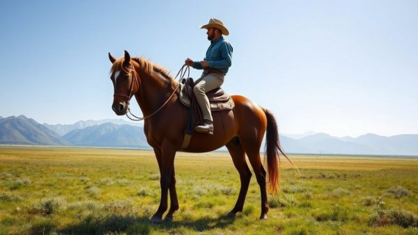 OpenAI Sora discontinuation rodeo-style stunt in a mountain prairie.