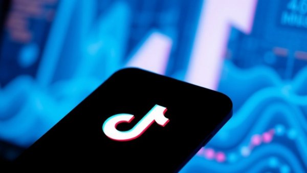 Smartphone with TikTok logo, representing microdrama industry.