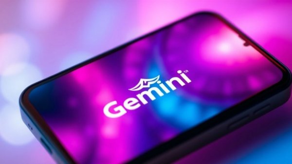 Transfer chat history to Gemini, displaying Gemini logo on phone screen.