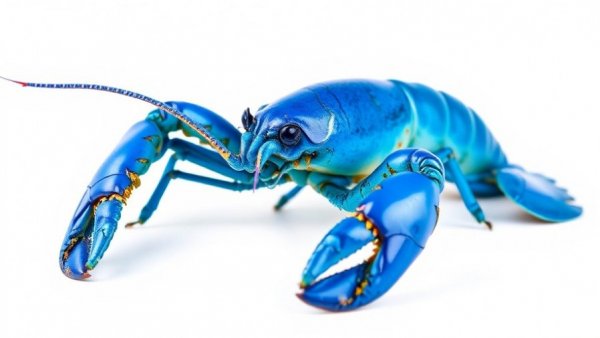 Vibrant blue lobster on white surface representing OpenClaw AI security vulnerabilities.