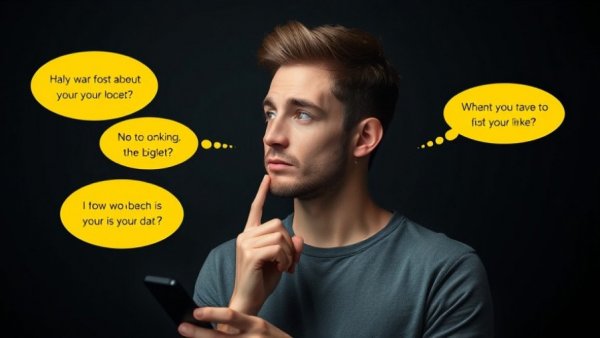 Contemplative man using ChatGPT for location sharing.