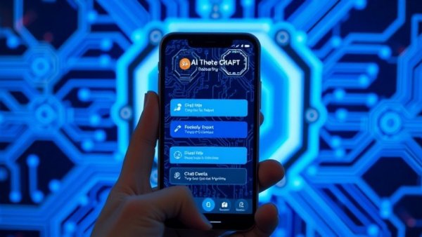 ChatGPT app interface on phone amid AI backdrop, highlighting Pro plan features.