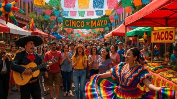 Cinco de Mayo festival with music and food in Atlanta