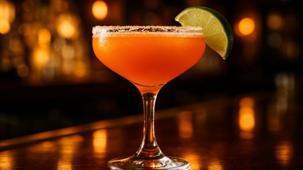 Vibrant margarita cocktail with lime, best margaritas in Atlanta.