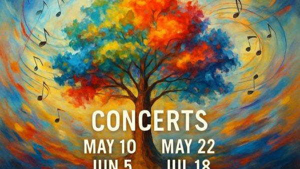 Brown Bag Concert Series lineup poster for Atlanta free concerts.