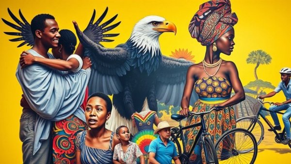 Zimbabwean artists explore identity and connection through vibrant art.
