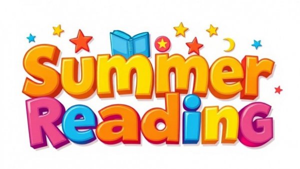 Bright graphic for Charlotte Summer Reading Challenge with colorful design.