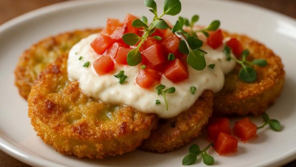 Appetizing fried green tomatoes at one of the best sports bars in Atlanta.