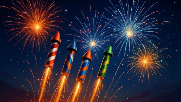 Colorful Fourth of July fireworks in Atlanta free events.