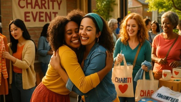 Cypress thrift shopping fundraiser event with community participation
