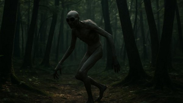 York County Wendigo sightings in dark forest.