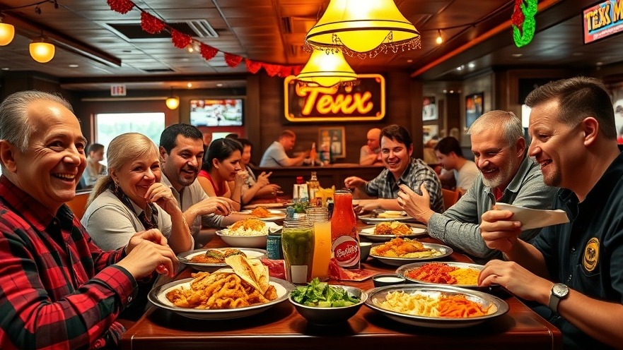 Happy diners enjoying vibrant Tex-Mex meals at Houston budget-friendly dining spots.