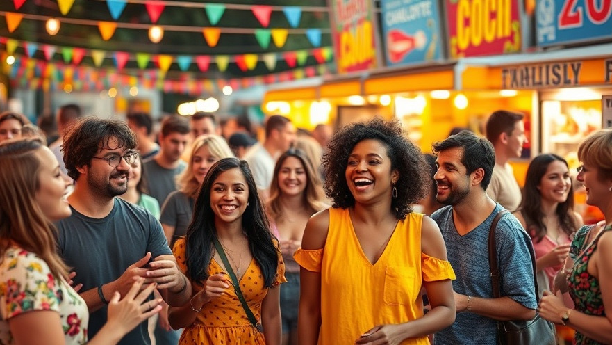 Joyful community at a Charlotte NC festival, celebrating diversity and culture.