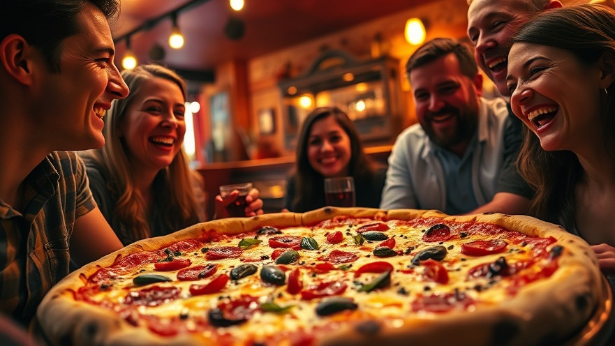 Delicious large pizza at Vesuvio Pizzeria, the best pizza in Atlanta.