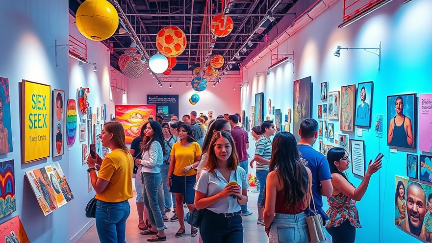 Vibrant Miami art walks at the Museum of Sex, showcasing diverse artistic expression.