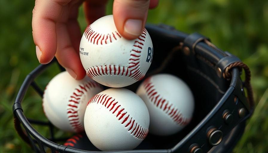 Baseballs held with catcher's mask, linked to Las Vegas sports schedule.