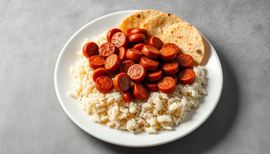 Home cooking Chowhound dish with chorizo and sides.
