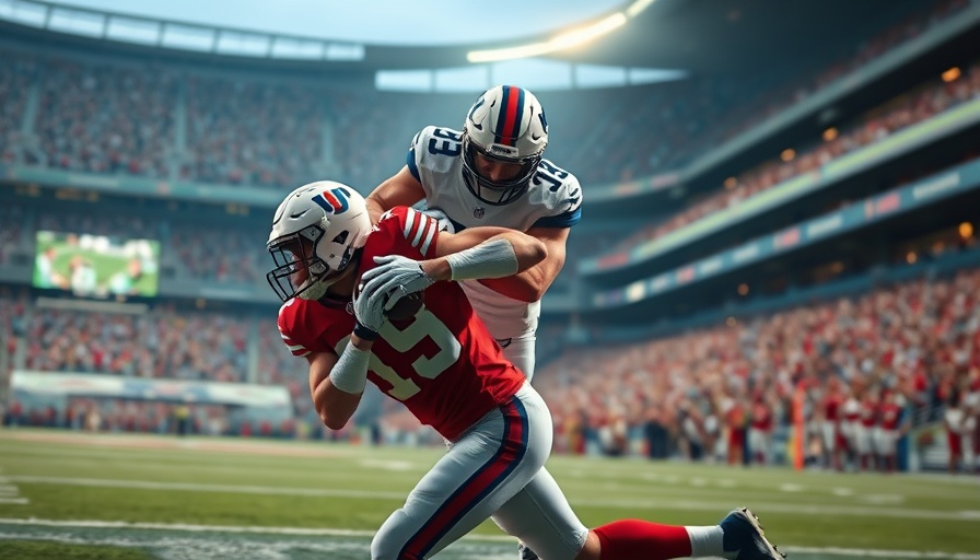 Houston Texans news: Intense football tackle during a live game.