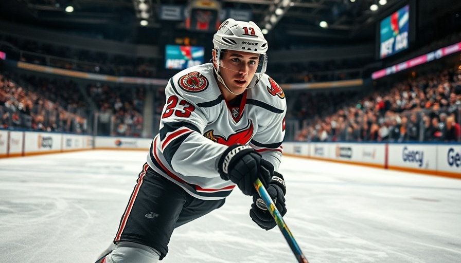 Golden Knights player in action during a game update.