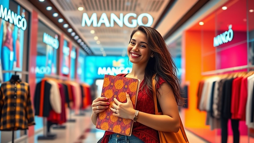 Stylish shopper with planner at Mango, highlighting Miami summer activities.