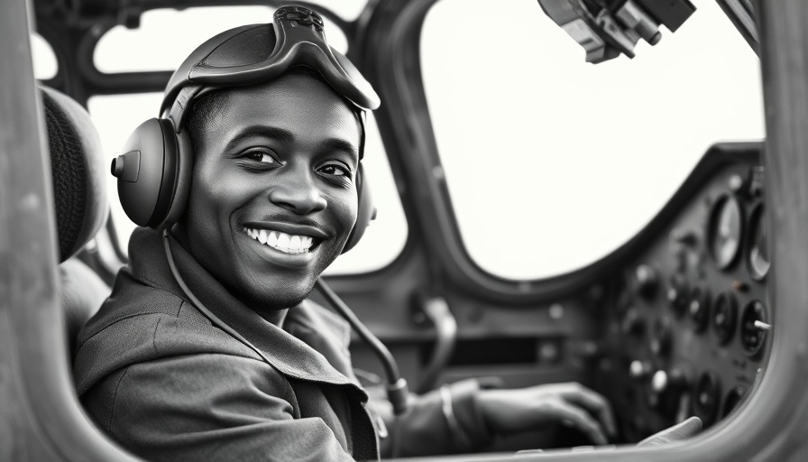 This Week in Black History July 2-8: Vintage photo of pilot in WWII cockpit.