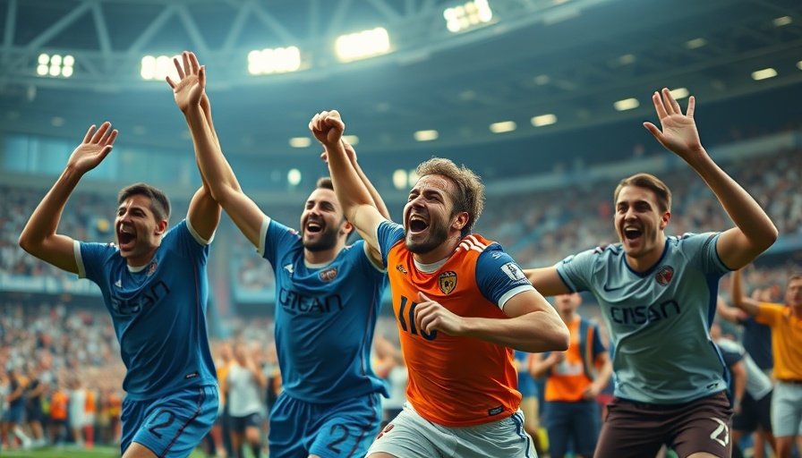 Charlotte FC football players celebrating during a match