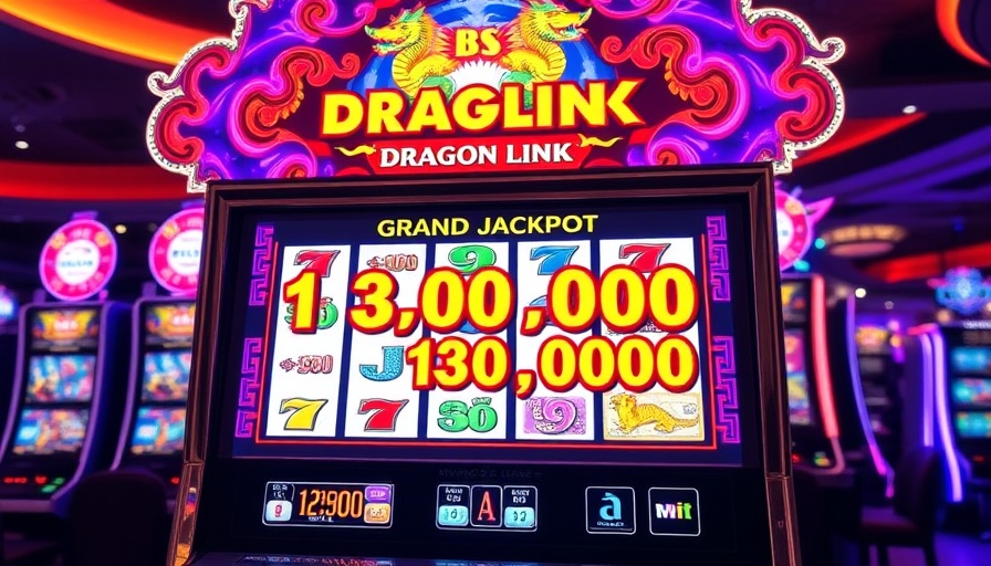 Las Vegas jackpot news slot machine displaying over a million-dollar win.