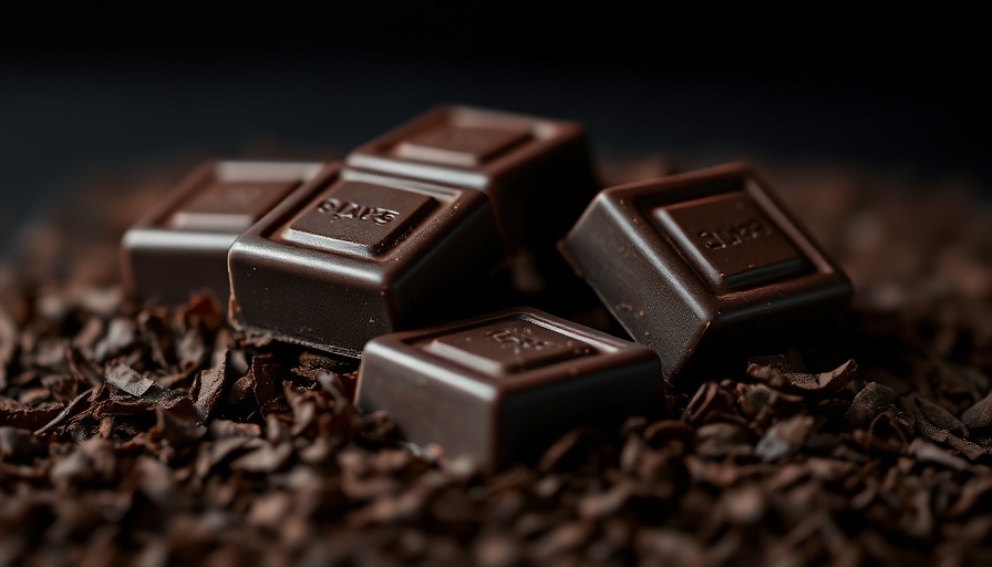 Easy two-ingredient dark chocolate candy on shavings.