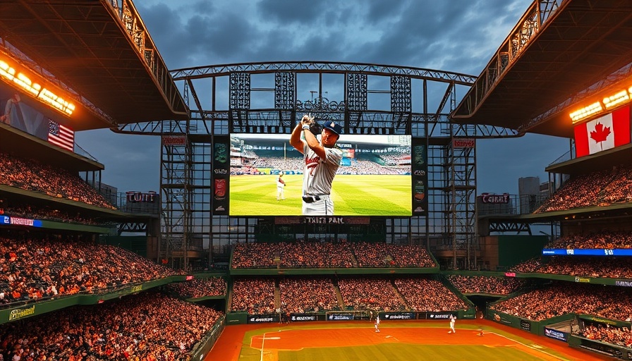 2025 MLB All-Star Week Atlanta event at Truist Park screen display.