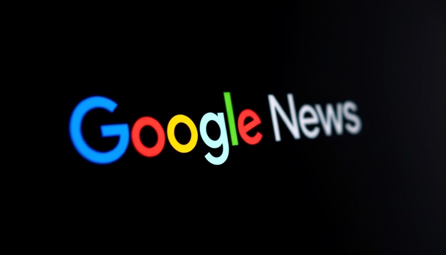Google News logo, minimalist vibrant design, close-up view
