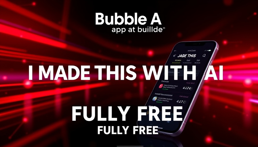 Bubble AI App Builder promotional graphic with job listings.