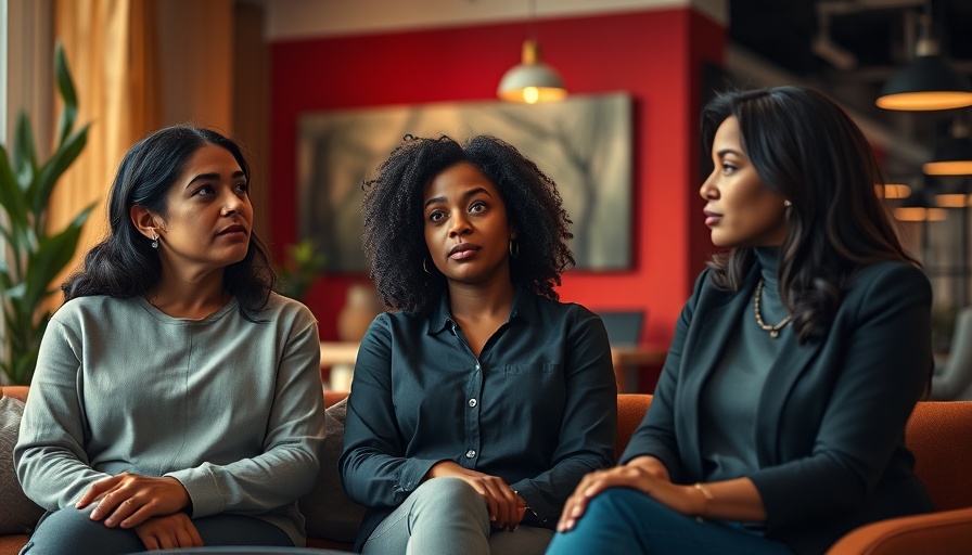 Fibroid Awareness Month 2025 discussion with three women.