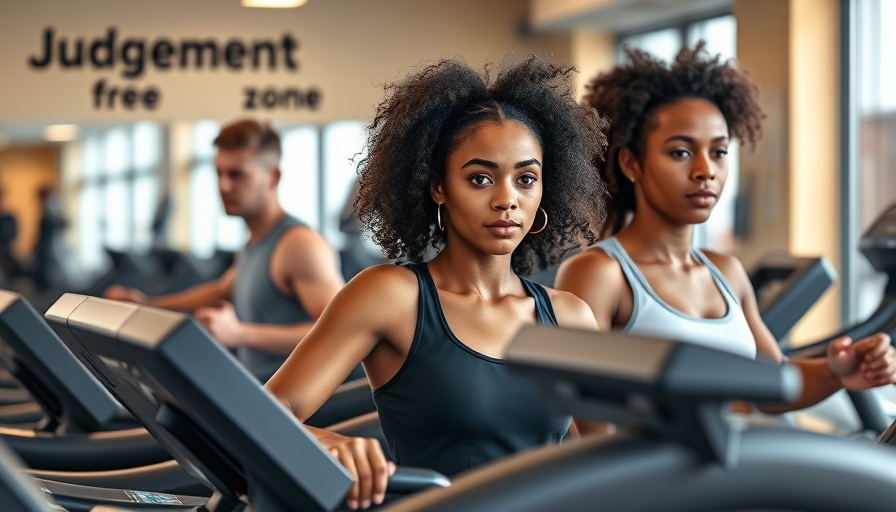 Diverse group exercising in Atlanta free fitness class gym.