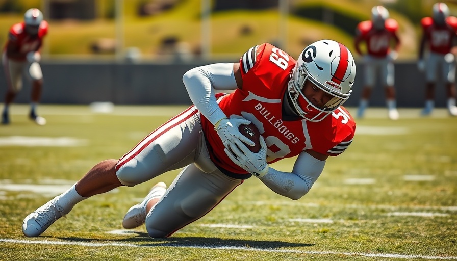 Joenel Aguero 2025 season Georgia Bulldogs intense football tackle.
