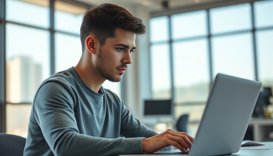 Focused individual working at laptop symbolizing equity-focused job investments.
