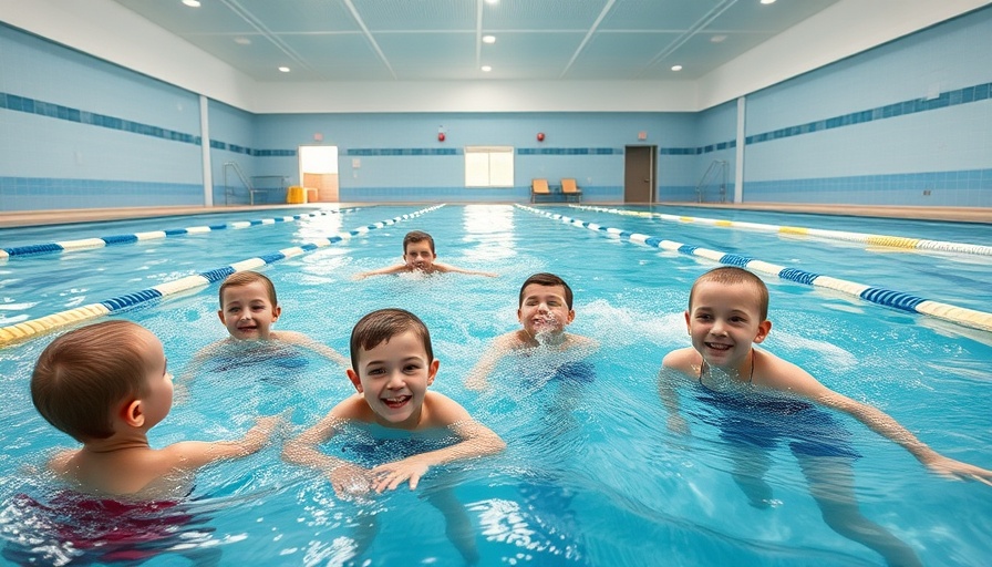 Children practicing swimming at SwemKids Atlanta swim school.