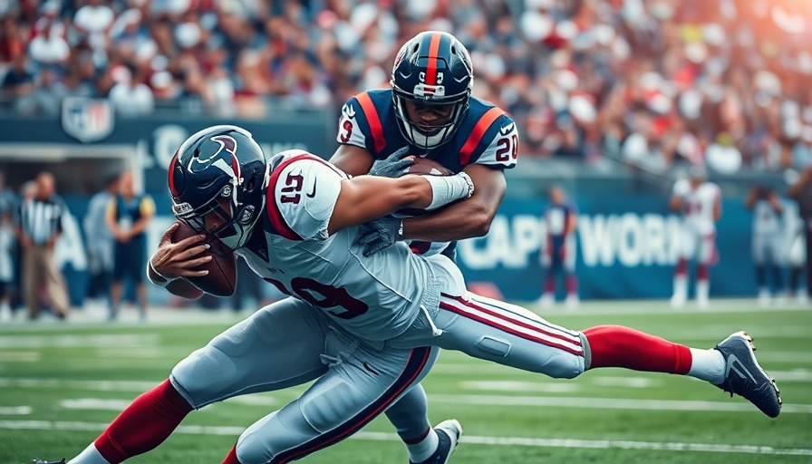 Houston Texans news: player tackled by New York Giants on the field.
