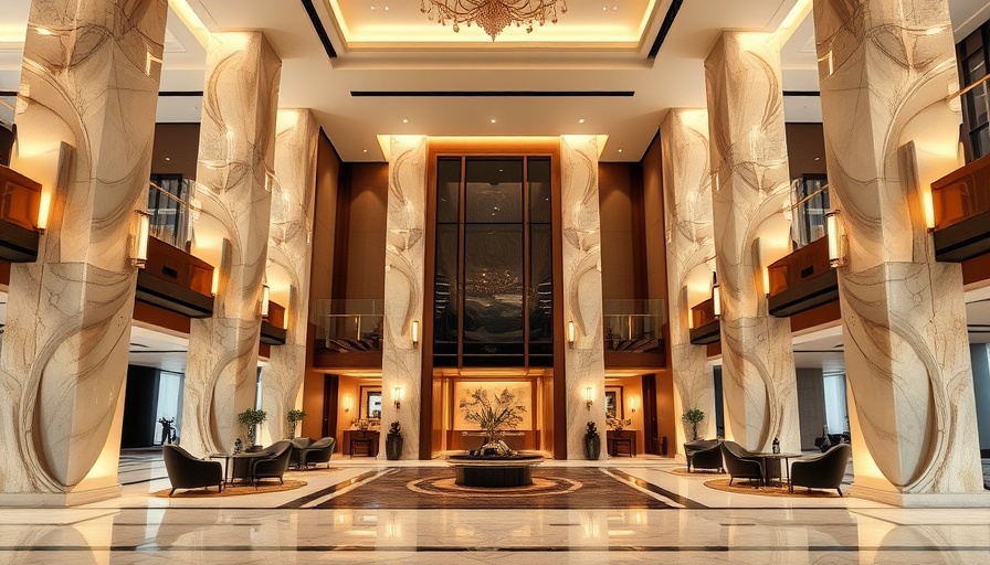Luxurious hotel lobby in Atlanta