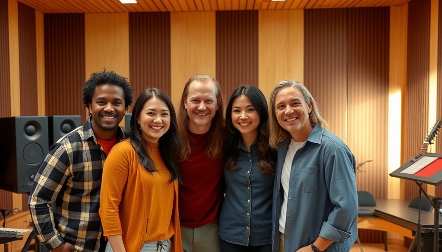 Nashville music publishing team smiling in studio