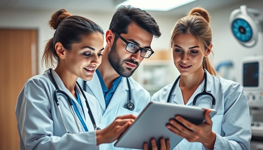 Healthcare professionals reviewing BCDR plans in hospital.