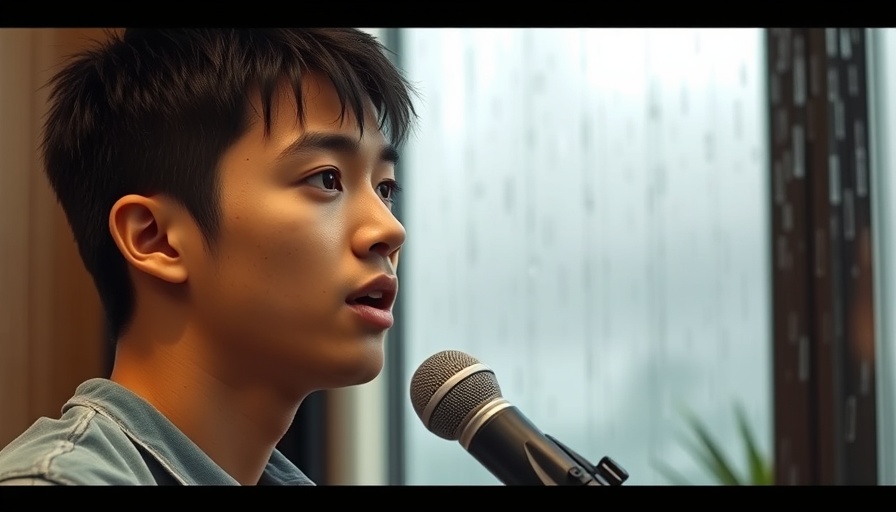 AI creativity discussion with focus on rain and young man indoors.
