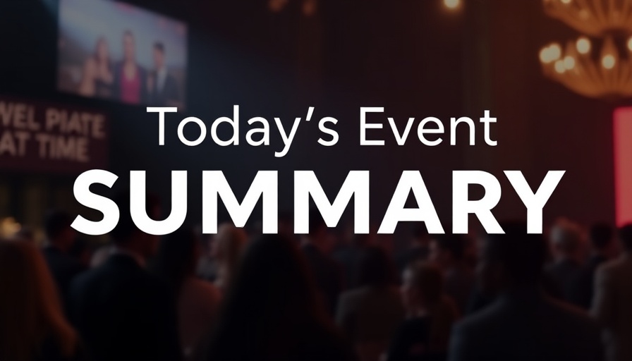 Miami events tonight text banner with gradient background