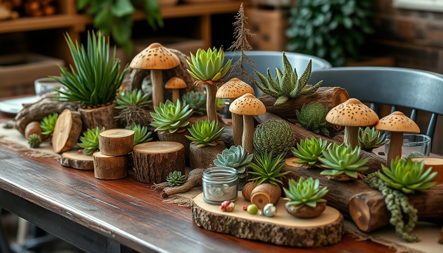 Eclectic tablescape with natural elements, part of flower-free tablescapes ideas.