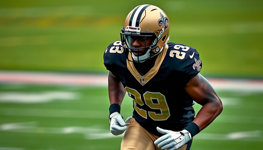New Orleans Saints player running on field, Saints news