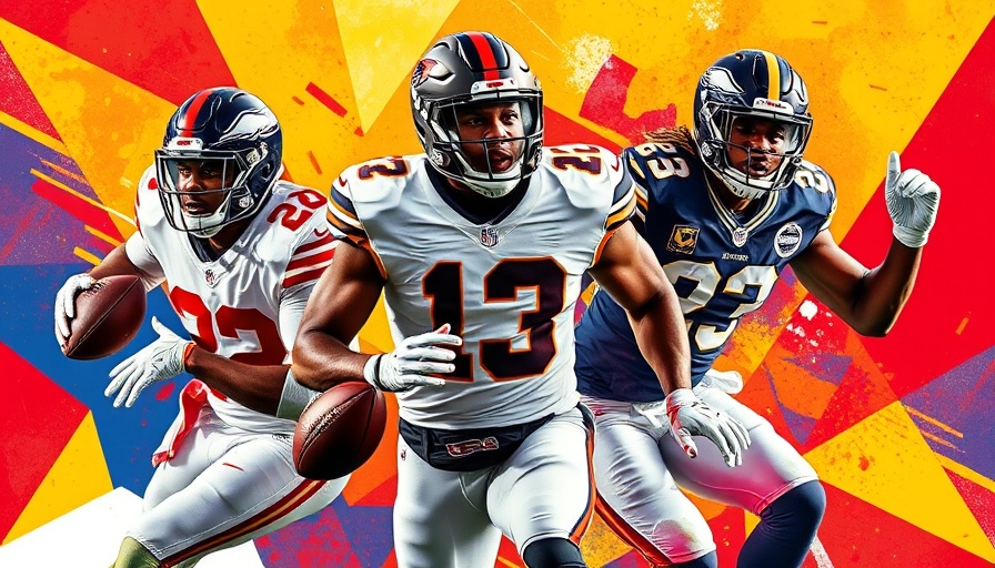 Dynamic collage of under-the-radar NFL future stars.