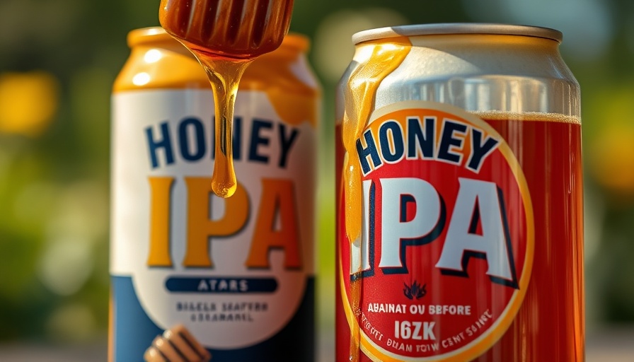 Honey IPA and honey jar at budget-friendly events in Charlotte NC.