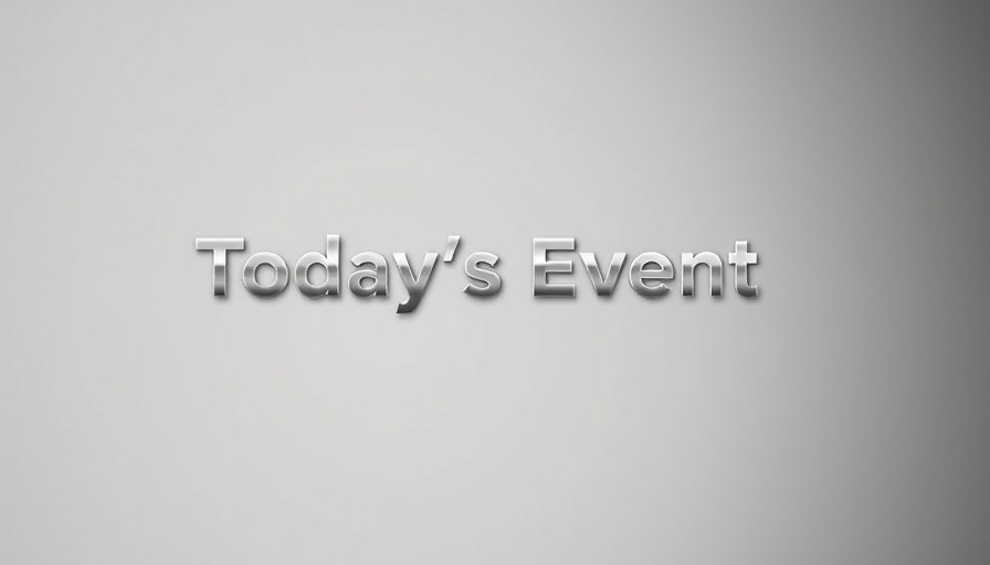 Sleek metallic text 'Today's Event Summary' on a gradient background.