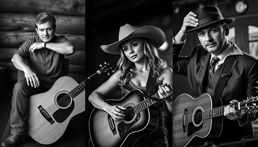 Musicians collage at Americana Honors & Awards 2025 event.