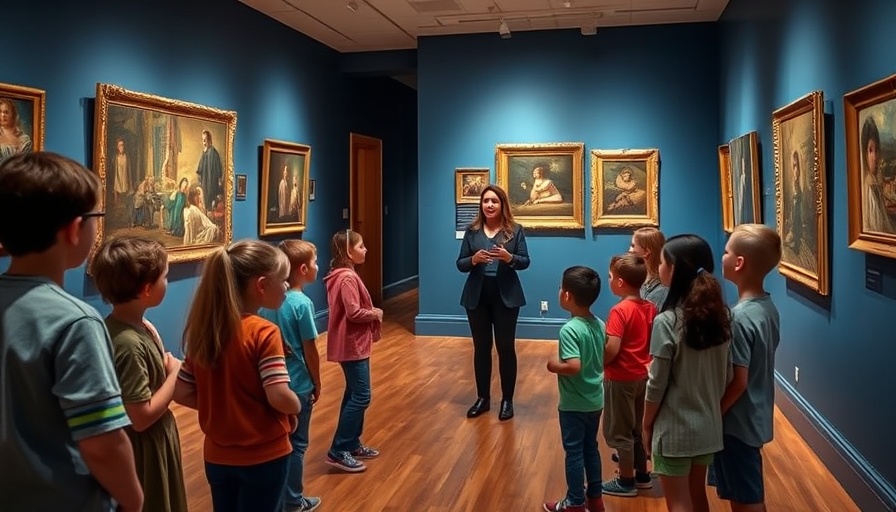 Ogden Museum docent training session with children.