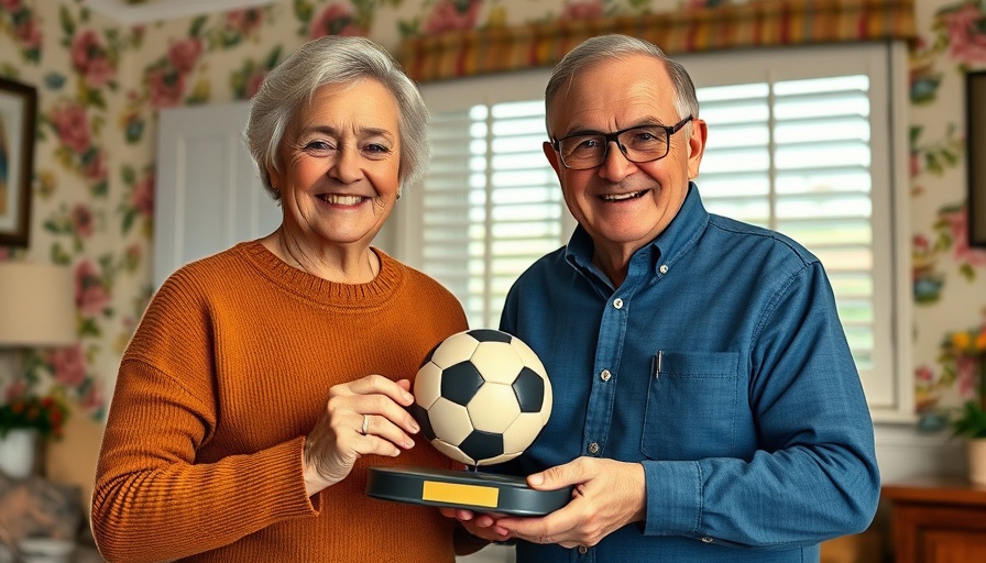 Friendly pair with award in Charlotte local news feature.